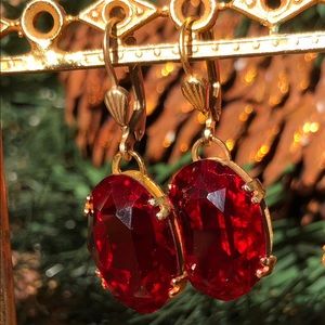 Catherine Popesco 14k Gold Plated Earrings NWOT